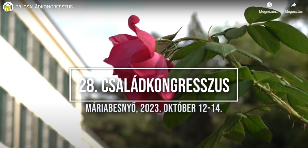 Az őszi Családkongresszus témája: a házassági katekumenátus