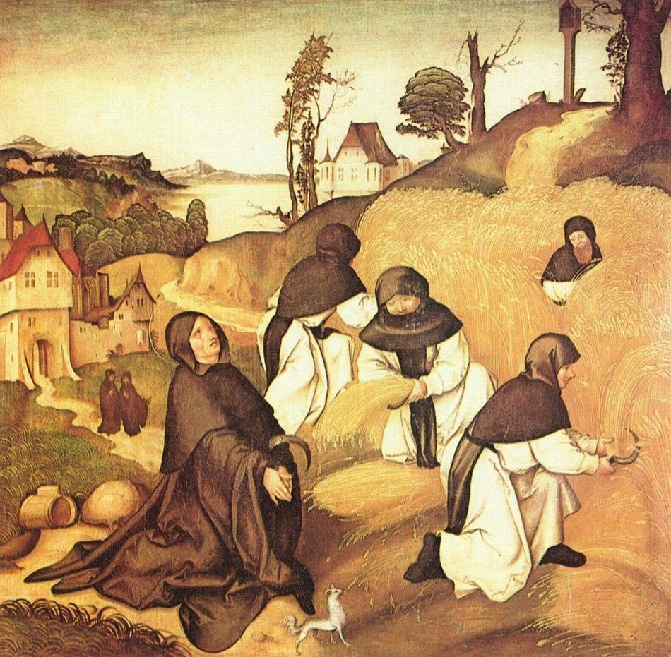 Jörg Breu: Ciszterci szerzetesek aratás közben