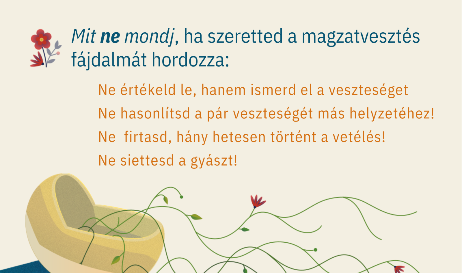 Üres bölcső - Hogyan támogasd szerettedet, aki a magzatvesztés fájdalmát hordozza?