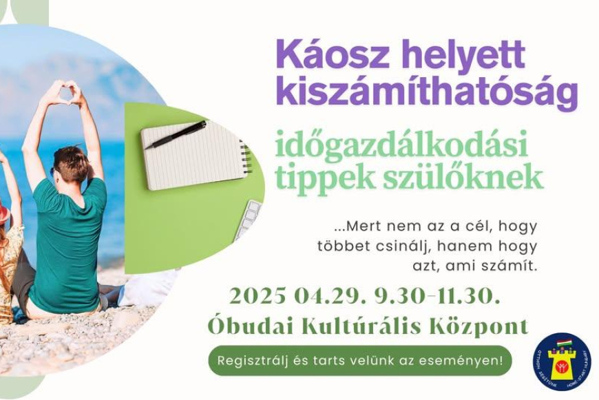 Káosz helyett kiszámíthatóság- időgazdálkodási tippek szülőknek