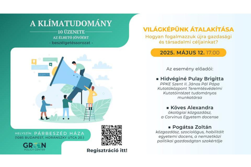 "A Klímatudomány 10 Üzenete az élhető Jövőért" beszélgetéssorozat