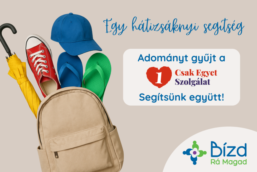 Egy hátizsáknyi segítség!- Adománygyűjtés hajléktalanoknak