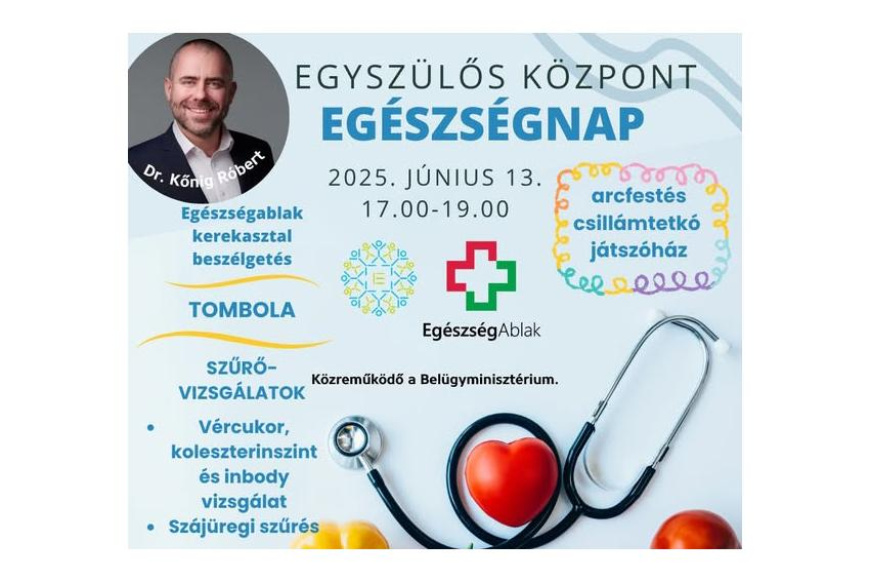 „ABLAK AZ EGÉSZSÉGRE” CSALÁDI DÉLUTÁN