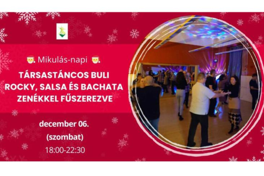 Társastáncos buli rocky, salsa és bachata zenékkel fűszerezve