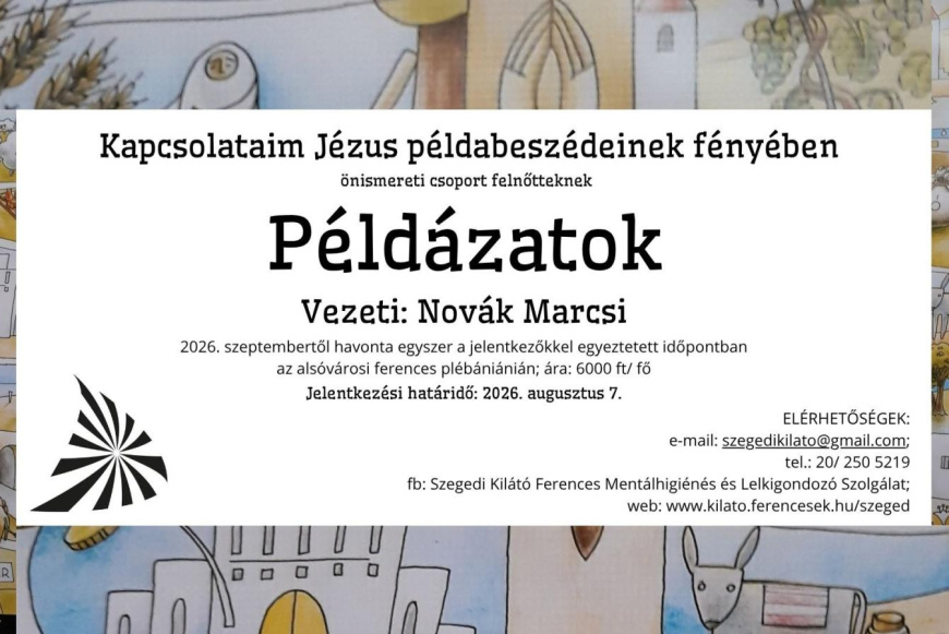P&eacute;ld&aacute;zatok - bibliai alap&uacute; &ouml;nismereti csoport