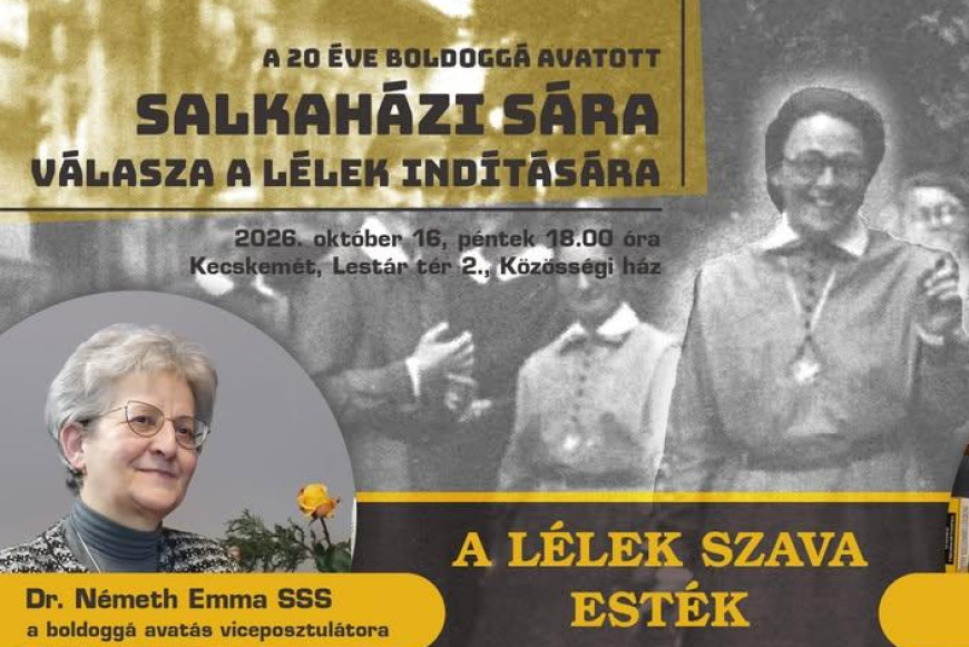 A L&eacute;lek szava est&eacute;k: Salkah&aacute;zi S&aacute;ra v&aacute;lasza a L&eacute;lek ind&iacute;t&aacute;s&aacute;ra