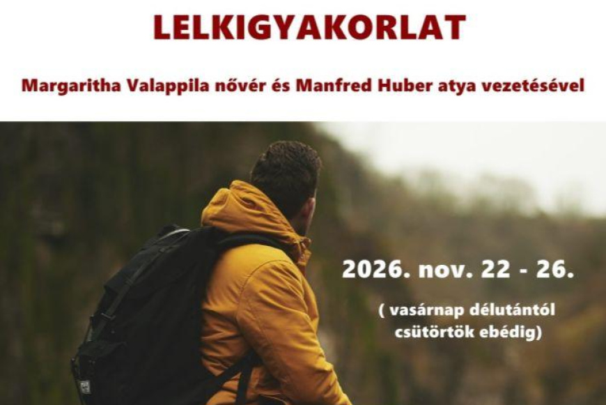 Margaritha Valappila nőv&eacute;r &eacute;s Manfred Huber atya lelkigyakorlata